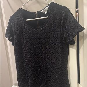 Elegant Black Lace Women's Top